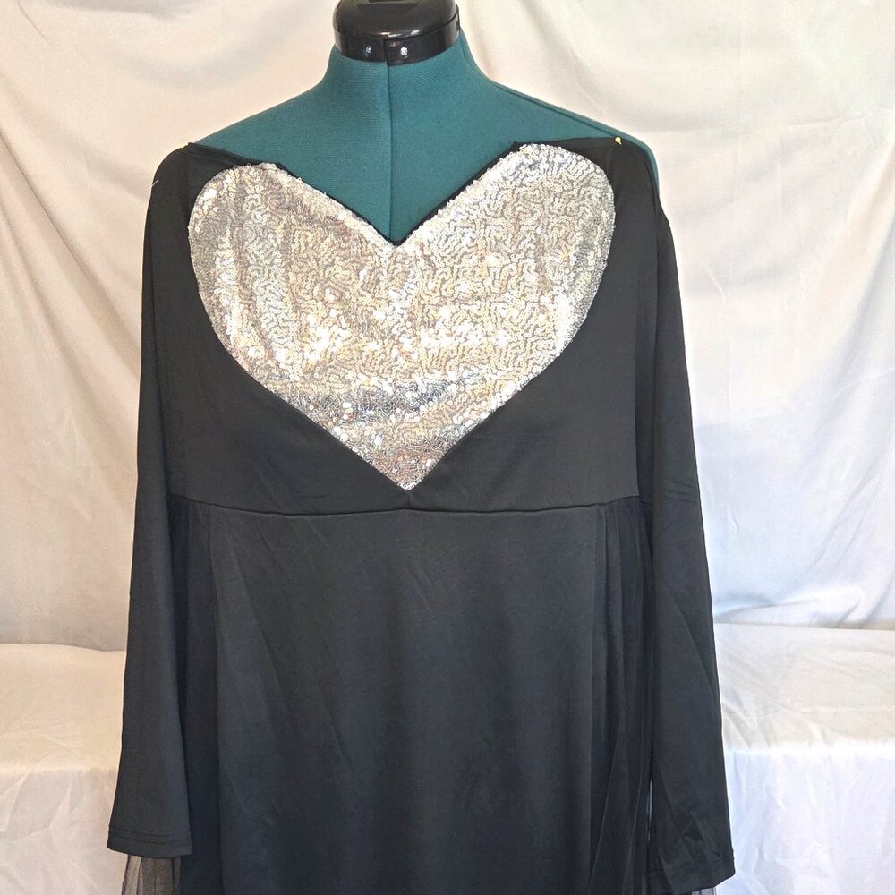 NWT  XPlusWear Black Special Occasion Dress, 5x